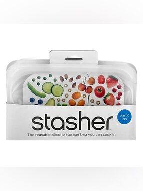 NWT Stasher Snack Size Reusable Storage Bag